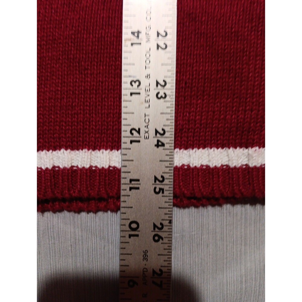 Vintage Birch Bros Embroidered Oklahoma Sooners Sweater XL Red - Picture 7 of 7